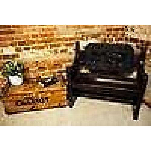 Ornate Carved Asian Influenced Wooden Bench