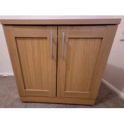2 door sideboard/ cupboard oak veneer