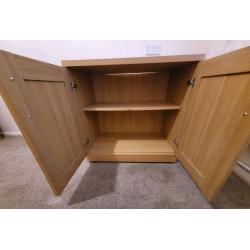 2 door sideboard/ cupboard oak veneer