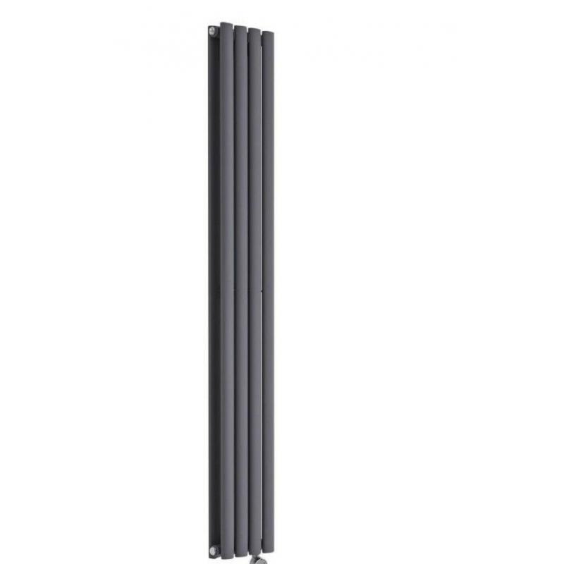 Anthracite Vertical Designer Radiator - 1600mm x 236mm (Double Panel)