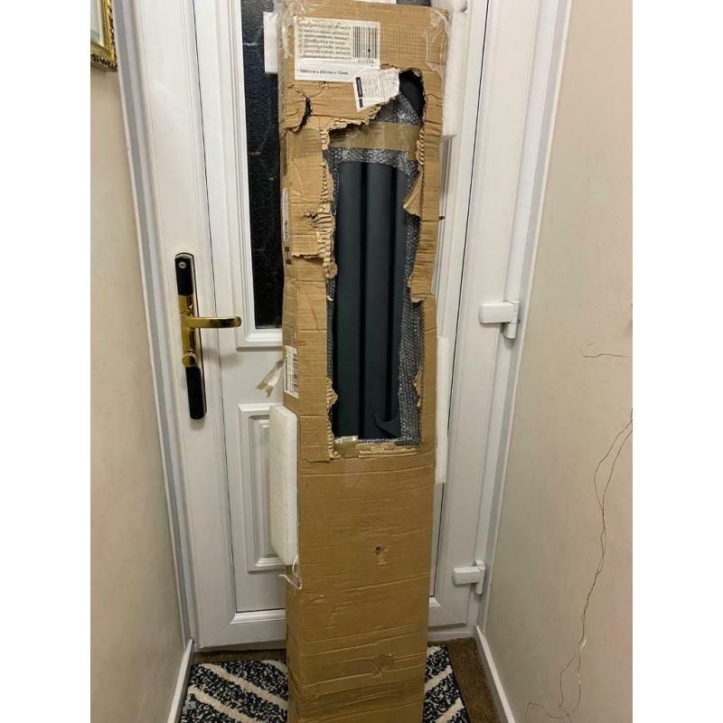 Anthracite Vertical Designer Radiator - 1600mm x 236mm (Double Panel)