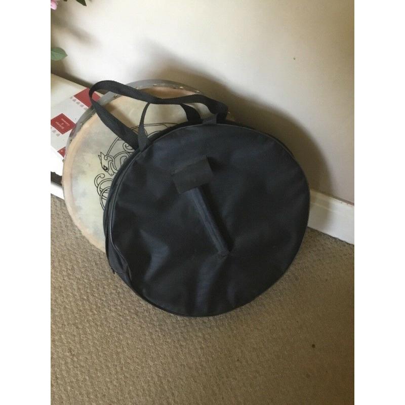 Bohran drum with case and beater