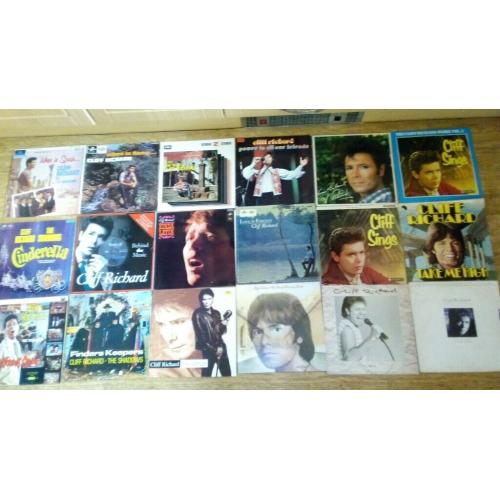 massive cliff richard collection LP's / picture discs / rarities / calendar / sheet music