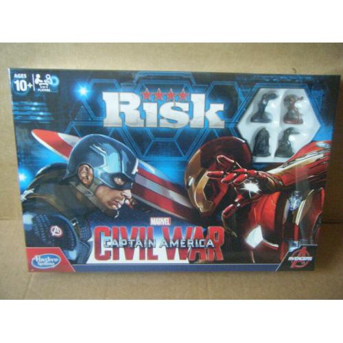 RISK, MARVEL CIVIL WAR (CAPTAIN AMERICA) board game. Hasbro 2015. Unused in (Sealed box).