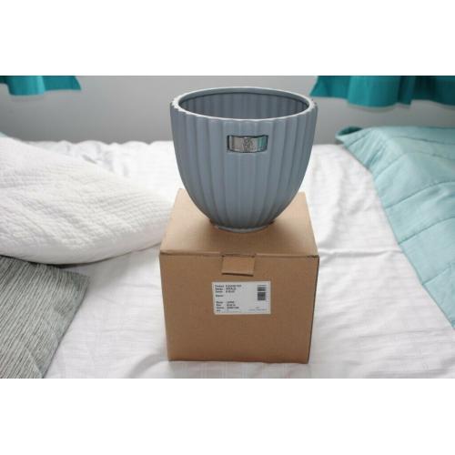 Designer Rosalie Flower Pot ? 18cm Blue (New Boxed)