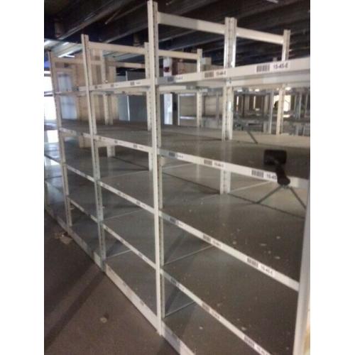 JOB LOT 50 bays of LINK industrial shelving 2.3m high AS NEW ( storage , pallet racking )