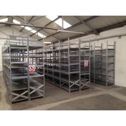100 bays Galvenised SUPERSHELF industrial shelving 2 meters high ( pallet racking /storage)