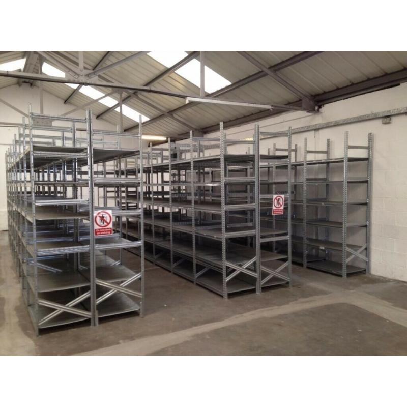 100 bays Galvenised SUPERSHELF industrial shelving 2 meters high ( pallet racking /storage)