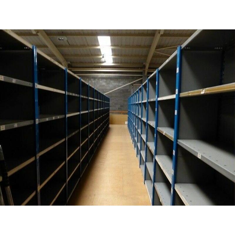 200 bays of dexion impex industrial shelving ( storage , pallet racking )