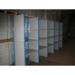 200 bays of dexion impex industrial shelving ( storage , pallet racking )