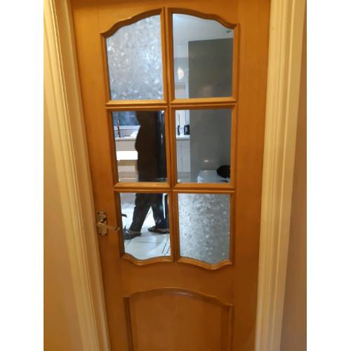 Solid doors and 1 solid oak table.