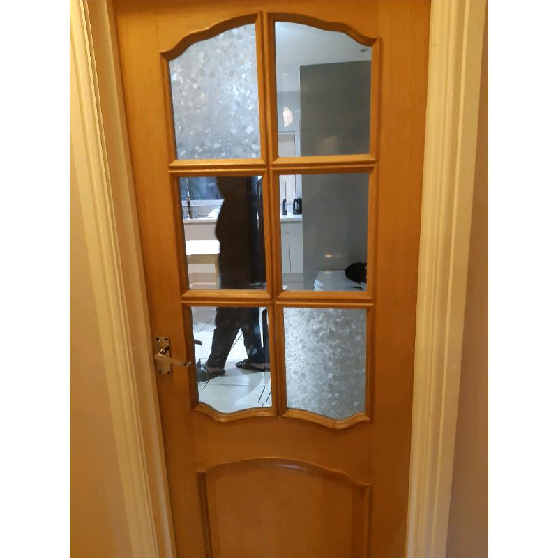Solid doors and 1 solid oak table.