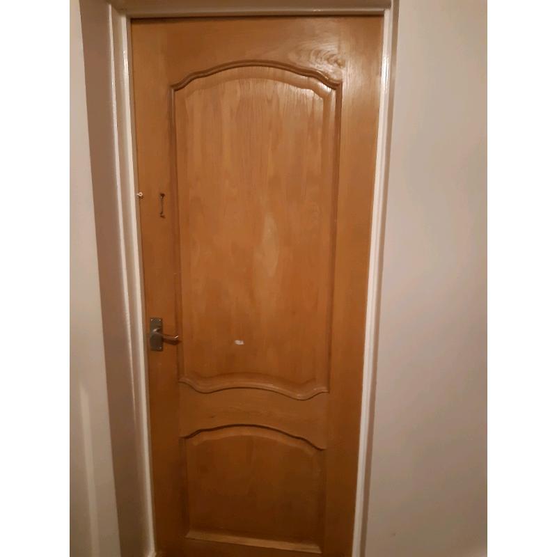 Solid doors and 1 solid oak table.