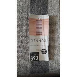 Next textured grey stripe runner - brand new