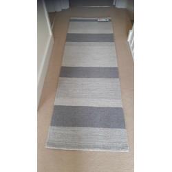 Next textured grey stripe runner - brand new
