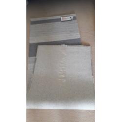 Next textured grey stripe runner - brand new
