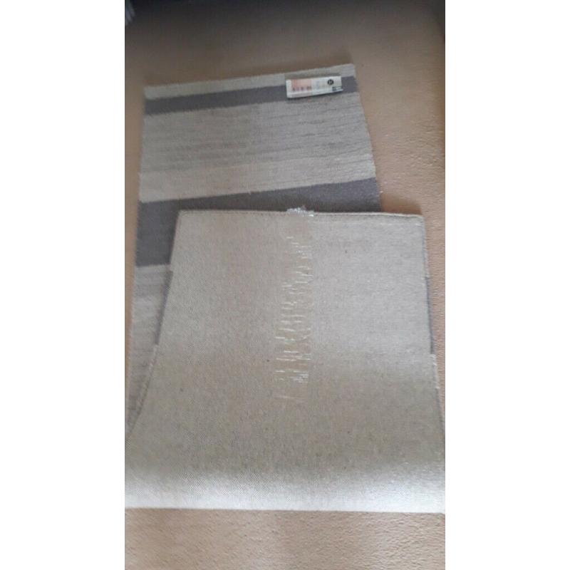 Next textured grey stripe runner - brand new