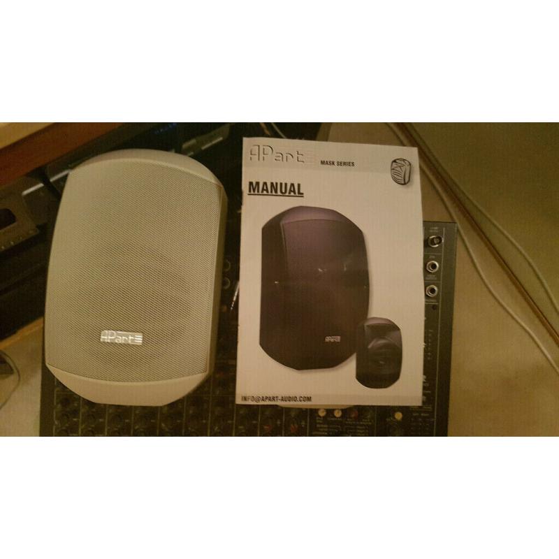 APART Mask-4TW loud speakers,4.25?,PAIR, with wall brackets, new