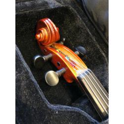 Becker 175 Prelude Series 1/8 Size VIOLIN - Red-Brown Satin