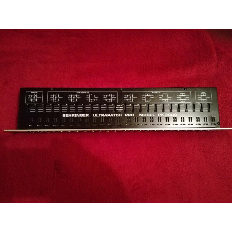 Behringer Ultrapatch Pro Model PX 2000 48 point patch bay used
