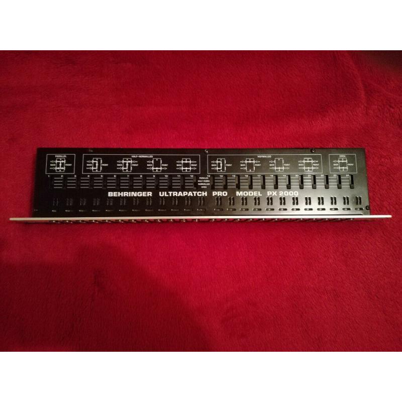 Behringer Ultrapatch Pro Model PX 2000 48 point patch bay used