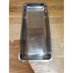 Large stainless steel catering/butchery display trays