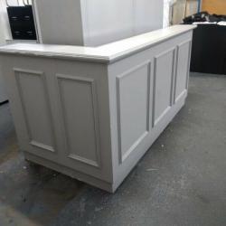 Grey Reception Counter, Shop Front Furniture. L2200mm x W1010mm