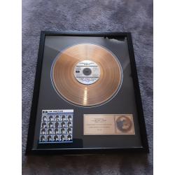 Gold Disc Beatles album Hard Days Night framed and glazed