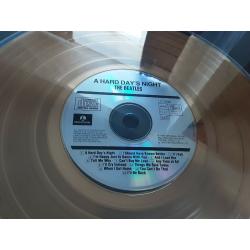 Gold Disc Beatles album Hard Days Night framed and glazed