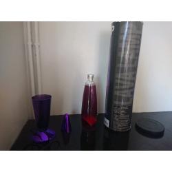 SMALL RED AND PURPLE LAVA LAMP