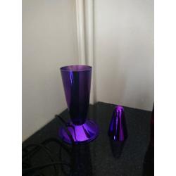 SMALL RED AND PURPLE LAVA LAMP