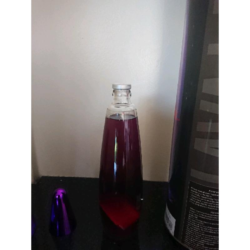 SMALL RED AND PURPLE LAVA LAMP