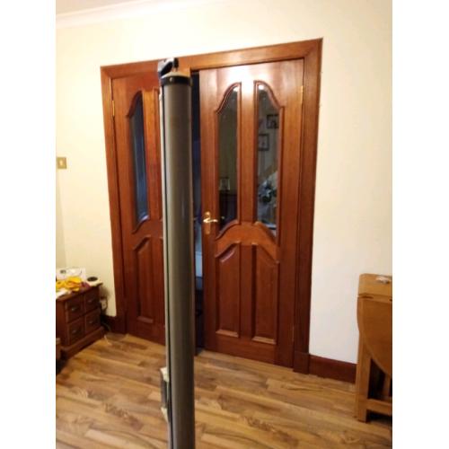 Sankyo dualux 1000 cine projector and projector screen