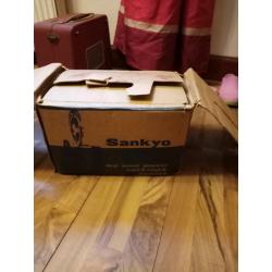 Sankyo dualux 1000 cine projector and projector screen