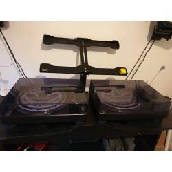 Pair of pioneer plx 1000s with ortofon club mk2 cartridges and stylus