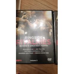Boxing dvds 2 x box sets (Boxings greatest fights and Tyson-Ali)