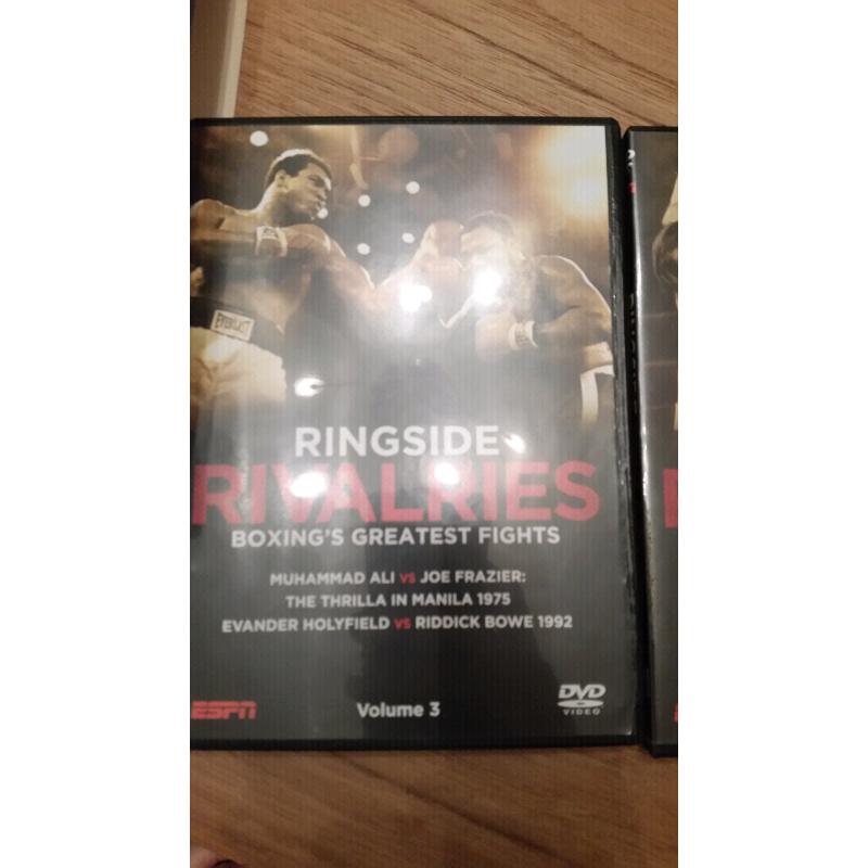 Boxing dvds 2 x box sets (Boxings greatest fights and Tyson-Ali)