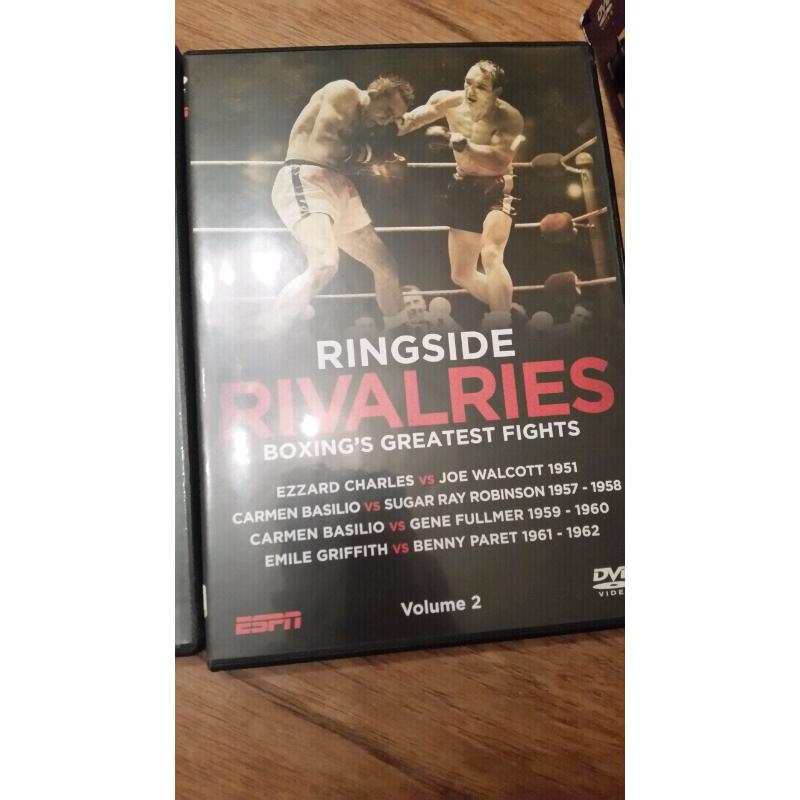 Boxing dvds 2 x box sets (Boxings greatest fights and Tyson-Ali)
