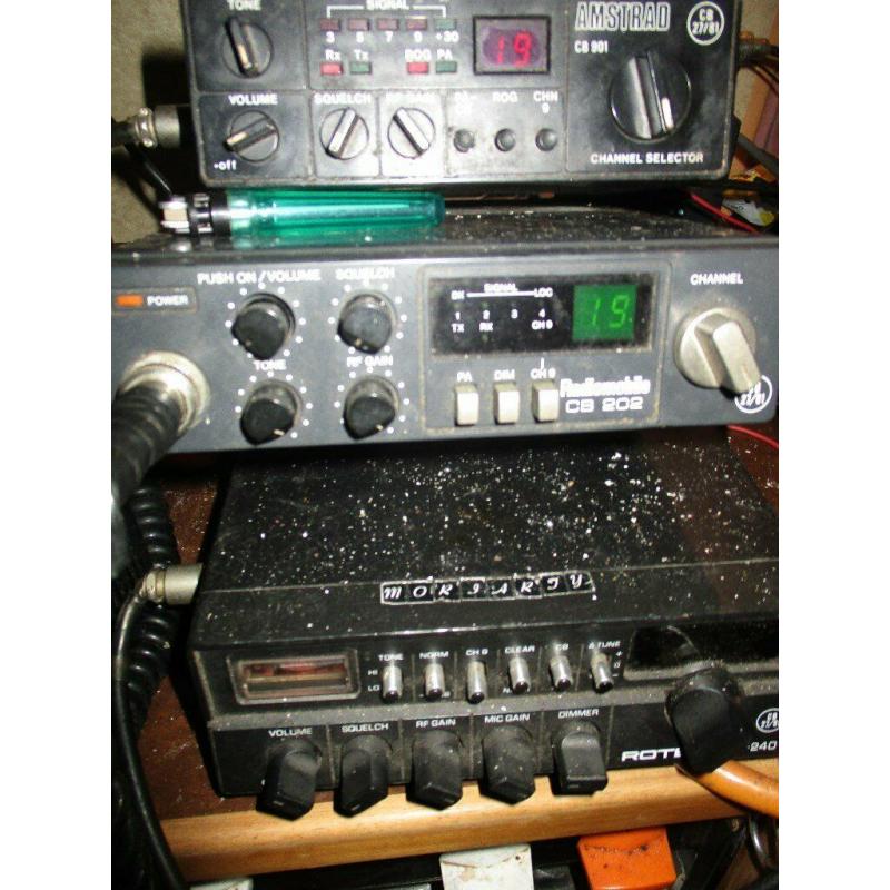 VINTAGE CB RADIOS X7 WILL SELL SEPERATLY