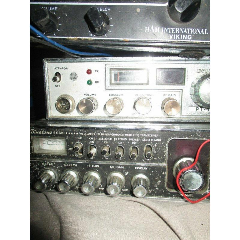 VINTAGE CB RADIOS X7 WILL SELL SEPERATLY