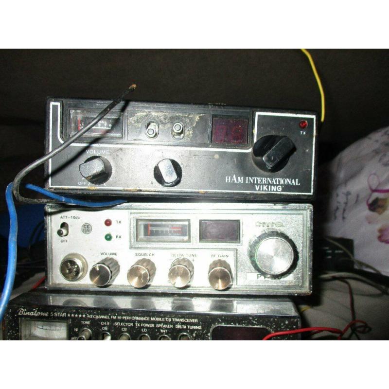 VINTAGE CB RADIOS X7 WILL SELL SEPERATLY