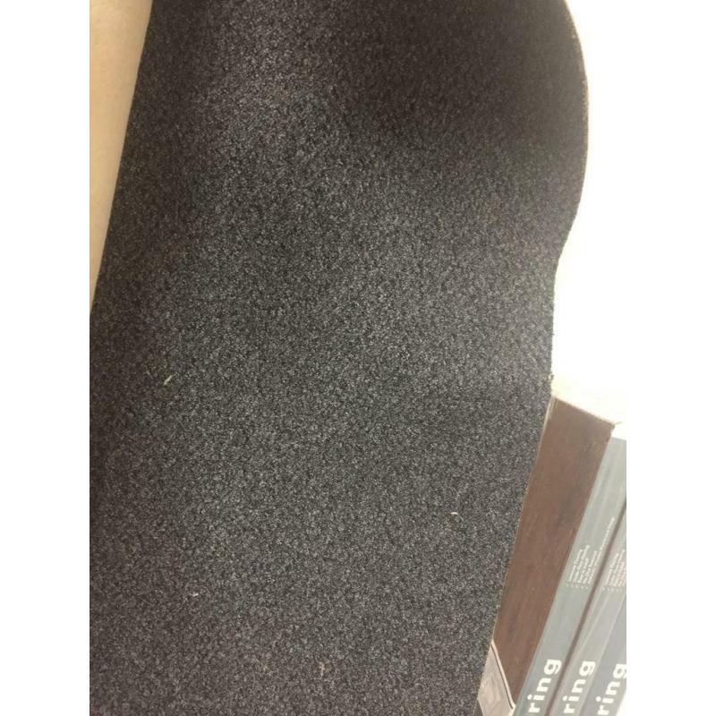 Grey carpet and grey vinyl