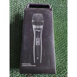 Un-Used Stagg SDM90 Professional Cardioid Dynamic Microphone & Cable
