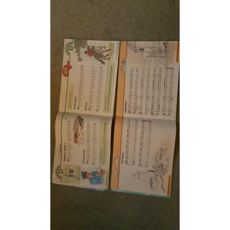Child's beginner piano music books