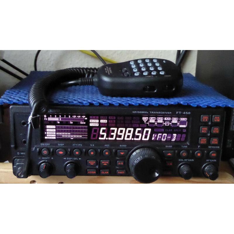 Yeasu FT 450 HF + 6Mtr Transceiver