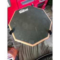 SOLD - Drum practice pad on adjustable stand