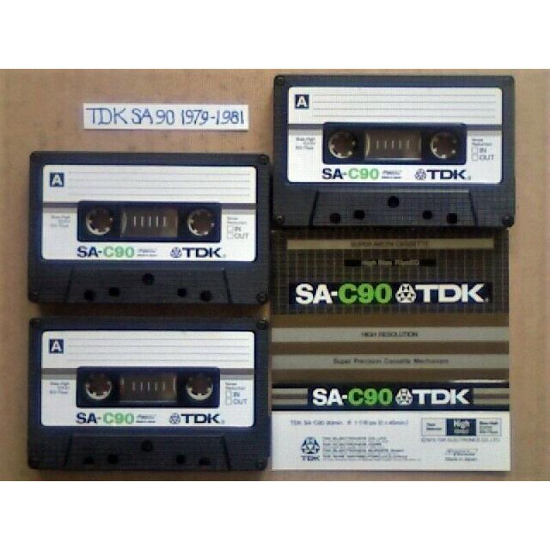 A2Z 3x GUARANTEED TDK SA 90 1979-81 SUPER AVILYN CHROME CASSETTE TAPES W/ CCLs & FREE P&P 201020a2/3