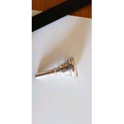 Trombone Euphonium silver plate brass mouthpiece. A.M. Philpot