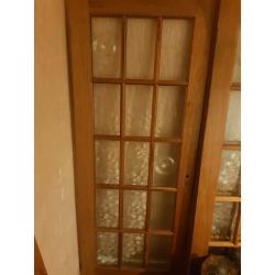 Internal glazed pine door