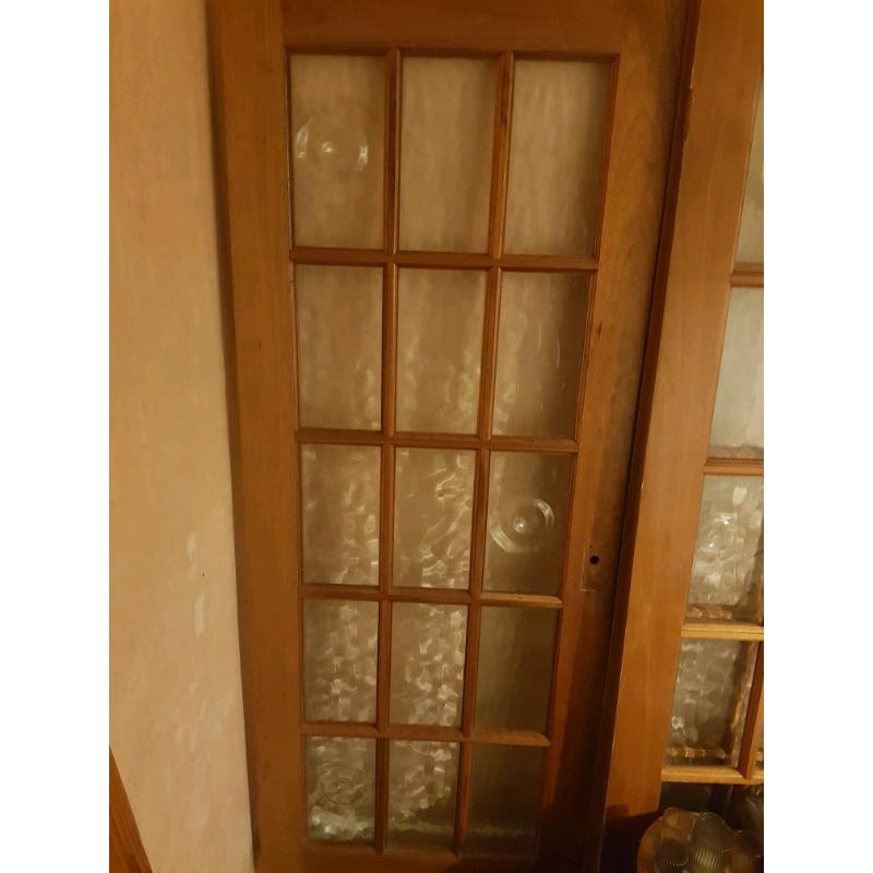 Internal glazed pine door